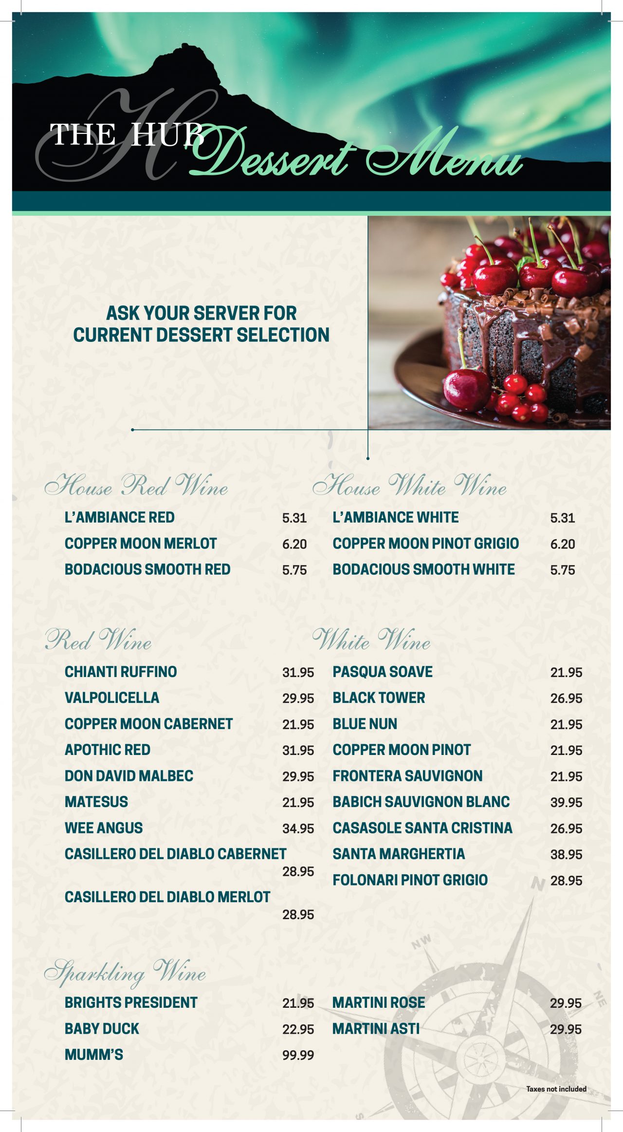 Menu | thehubofthenorth